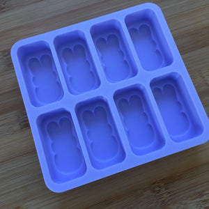 2" Bunny Wax Melt Silicone Mold, Food Safe Silicone Rubber Mould