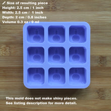 Load image into Gallery viewer, 1&quot; Apothecary Wax Melt Silicone Mold, Food Safe Silicone Rubber Mould