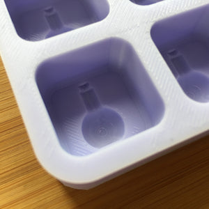 1" Apothecary Wax Melt Silicone Mold, Food Safe Silicone Rubber Mould
