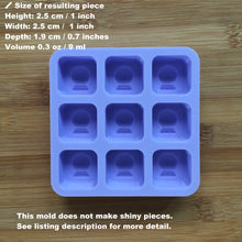 Load image into Gallery viewer, 1&quot; Fortune Teller Wax Melt Silicone Mold, Food Safe Silicone Rubber Mould