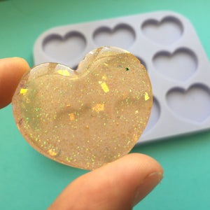 1.5 inch Heart Silicone Mold