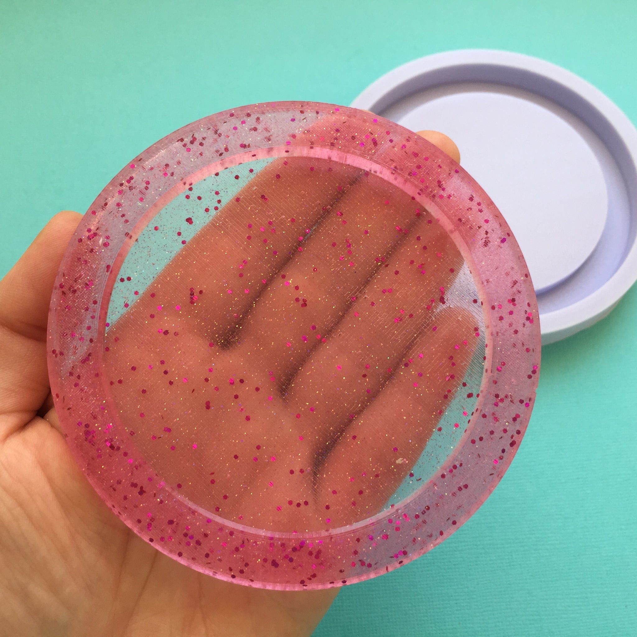 10 cm Circle Shaker / Coaster Silicone Mold – The Crafts and Glitter Shop