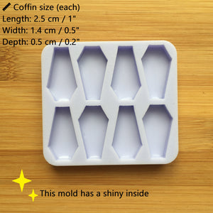 1" Coffin Silicone Mold