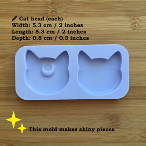 2" Cat Head Silicone Mold