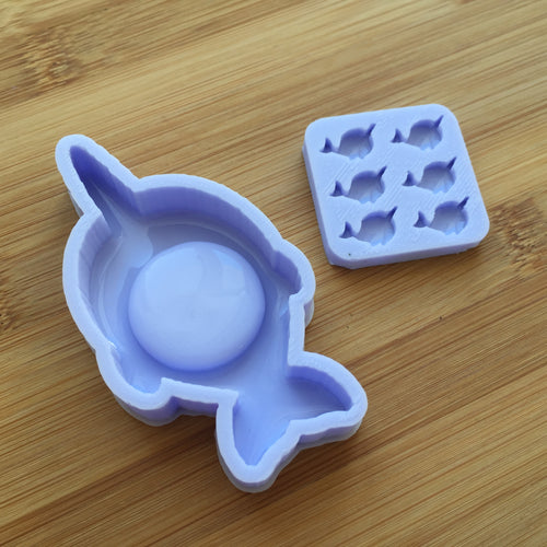 Narwhal Shaker Silicone Mold - Narwhal Bits