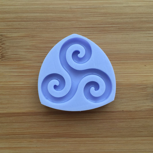 1.7" Triple Spiral Silicone Mold