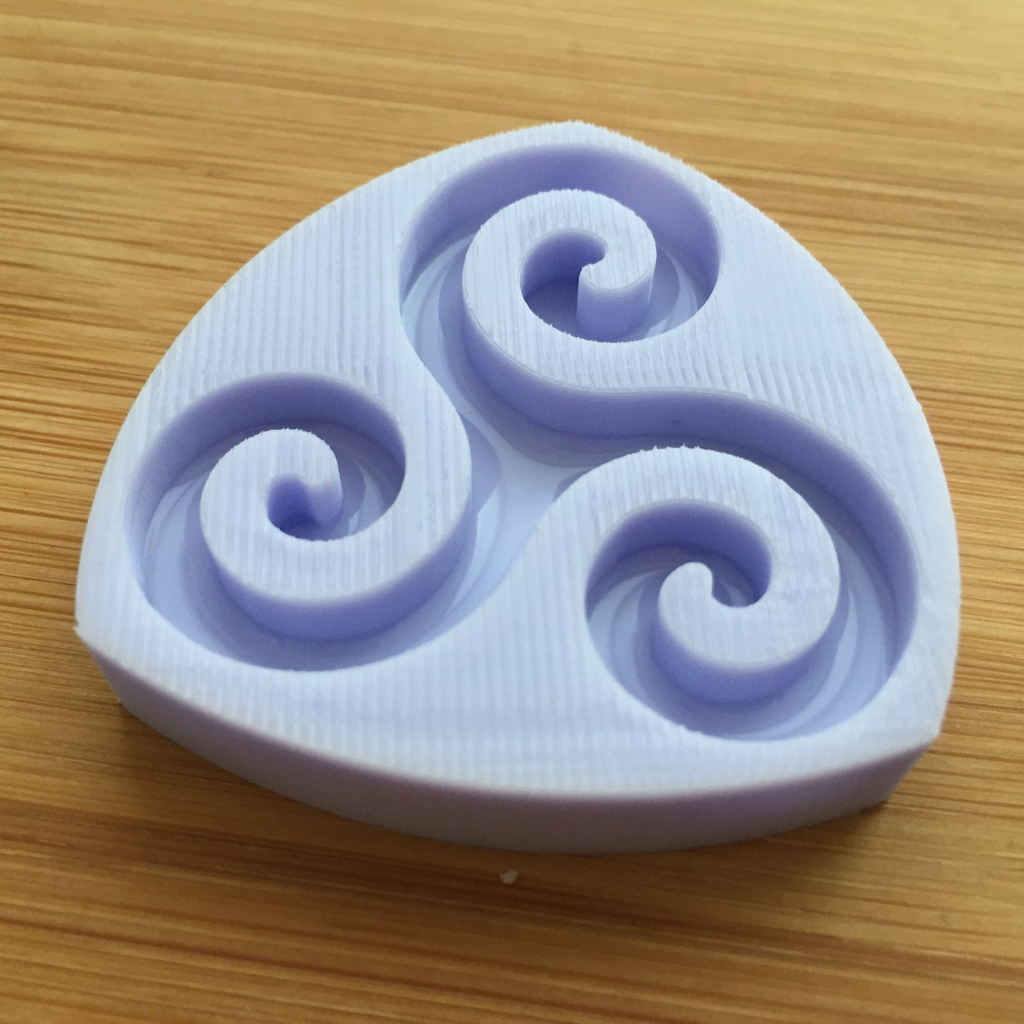 1.7" Triple Spiral Silicone Mold