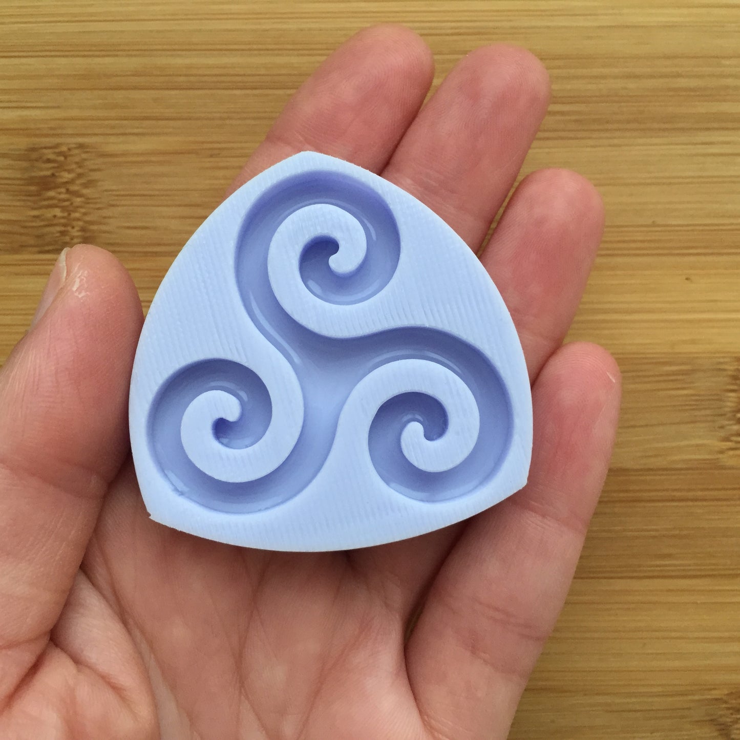 1.7" Triple Spiral Silicone Mold