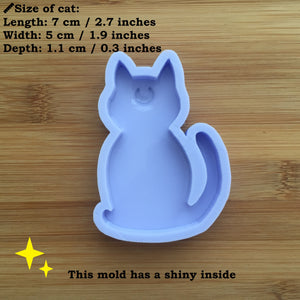 Crescent Moon Cat Silicone Mold