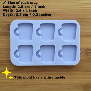 1" Mug Silicone Mold, Food Safe Silicone Rubber Mould