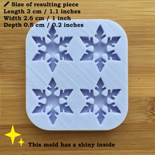 Load image into Gallery viewer, 1&quot; Snowflake Silicone Mold