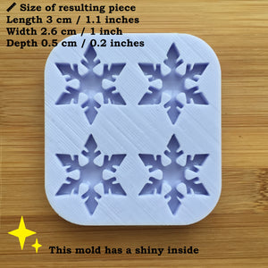 1" Snowflake Silicone Mold