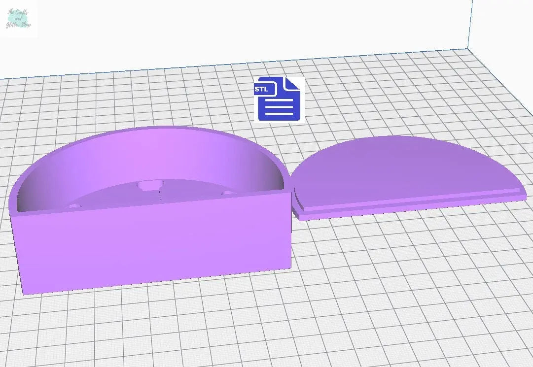 Imbolc Bath Bomb Mold STL File - for 3D printing - FILE ONLY - Imbolc Sign Bath Bomb Press - Shower Steamer Mould - trinket dish soap tray