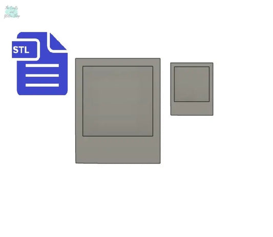 Instant Film STL File - for 3D printing - FILE ONLY - Retro Vintage - The Crafts and Glitter Shop