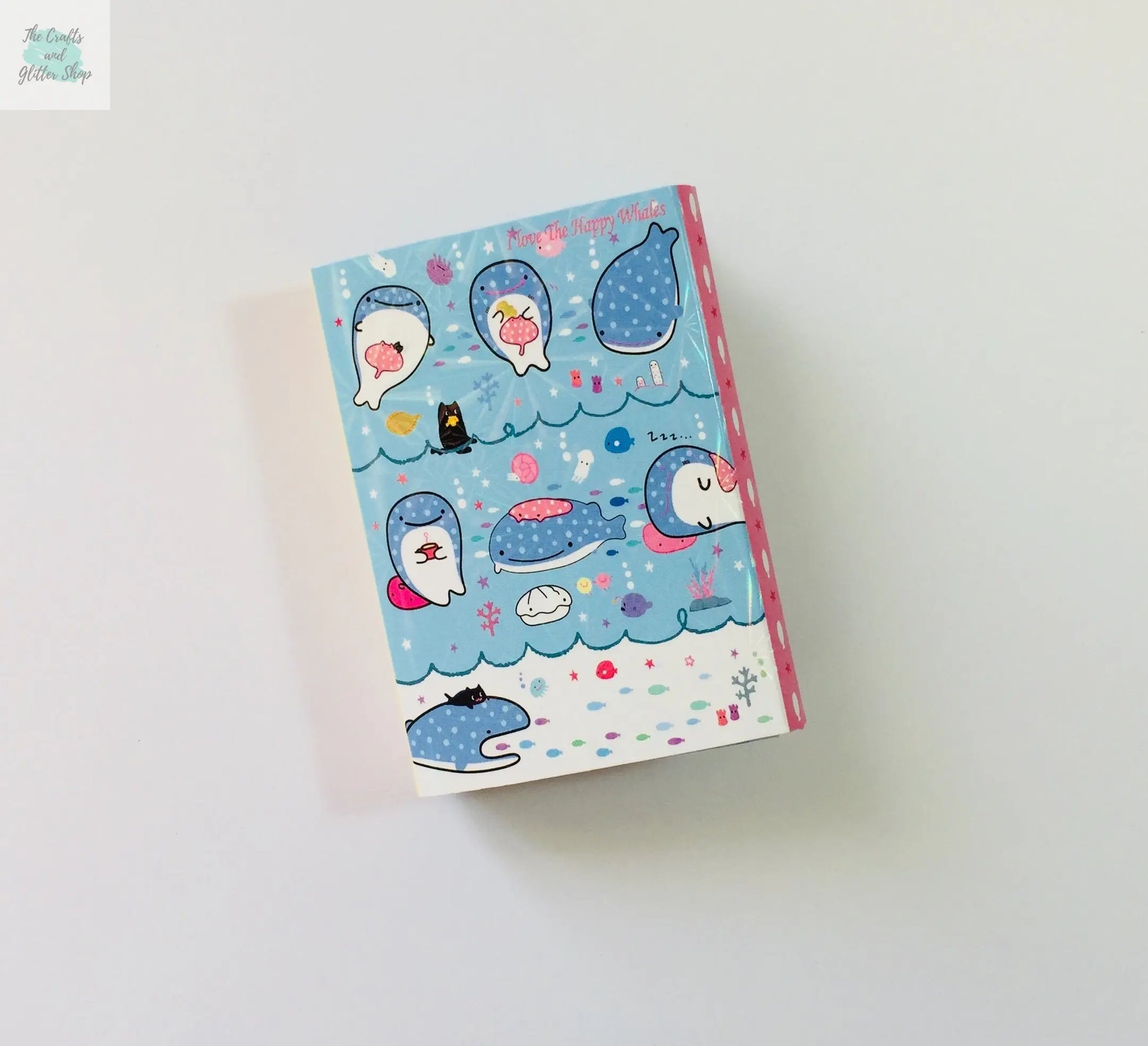 Jinbesan Sticky Notes Booklet - 4 different style to choose from - Kawaii Whale Stationery The Crafts and Glitter Shop