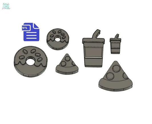 Junk Food STL File - for 3D printing - FILE ONLY - The Crafts and Glitter Shop