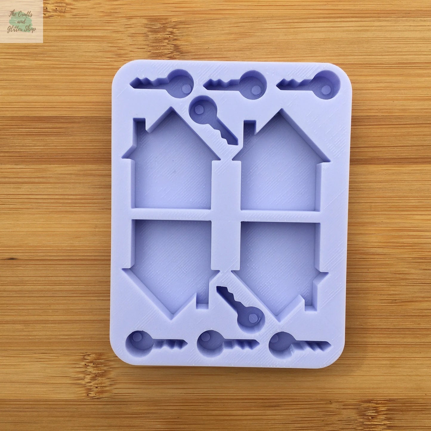 Key & House Outline Silicone Mold The Crafts and Glitter Shop