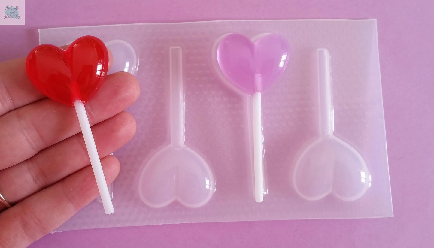 Large Heart Fairy Wand Plastic Mold
