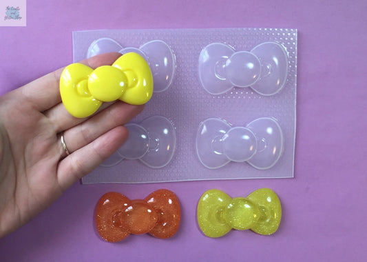 Large Kawaii Bow Plastic Mold
