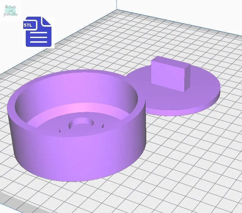 Leo Bath Bomb Press STL File - for 3D printing - FILE ONLY - make your own bath bomb molds - Zodiac Symbol Shower Steamer