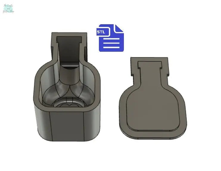 Love Potion Bath Bomb Mold STL File - for 3D printing - FILE ONLY - Love Potion Jar Bath Bomb Press Mould Shower Steamer