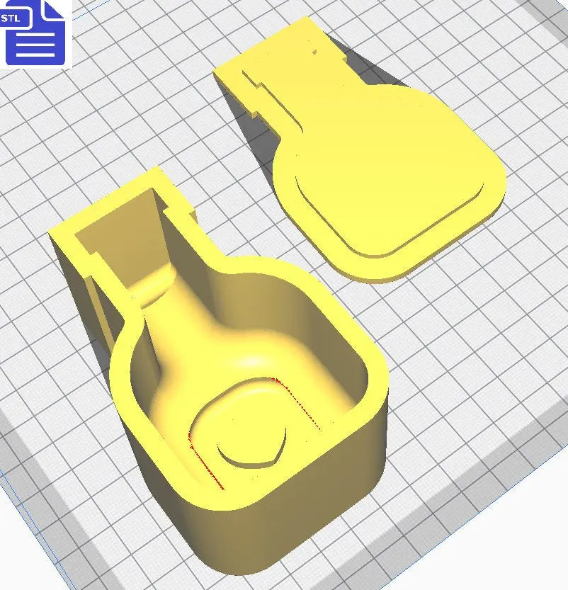 Love Potion Bath Bomb Mold STL File - for 3D printing - FILE ONLY - Love Potion Jar Bath Bomb Press Mould Shower Steamer - The Crafts and Glitter Shop