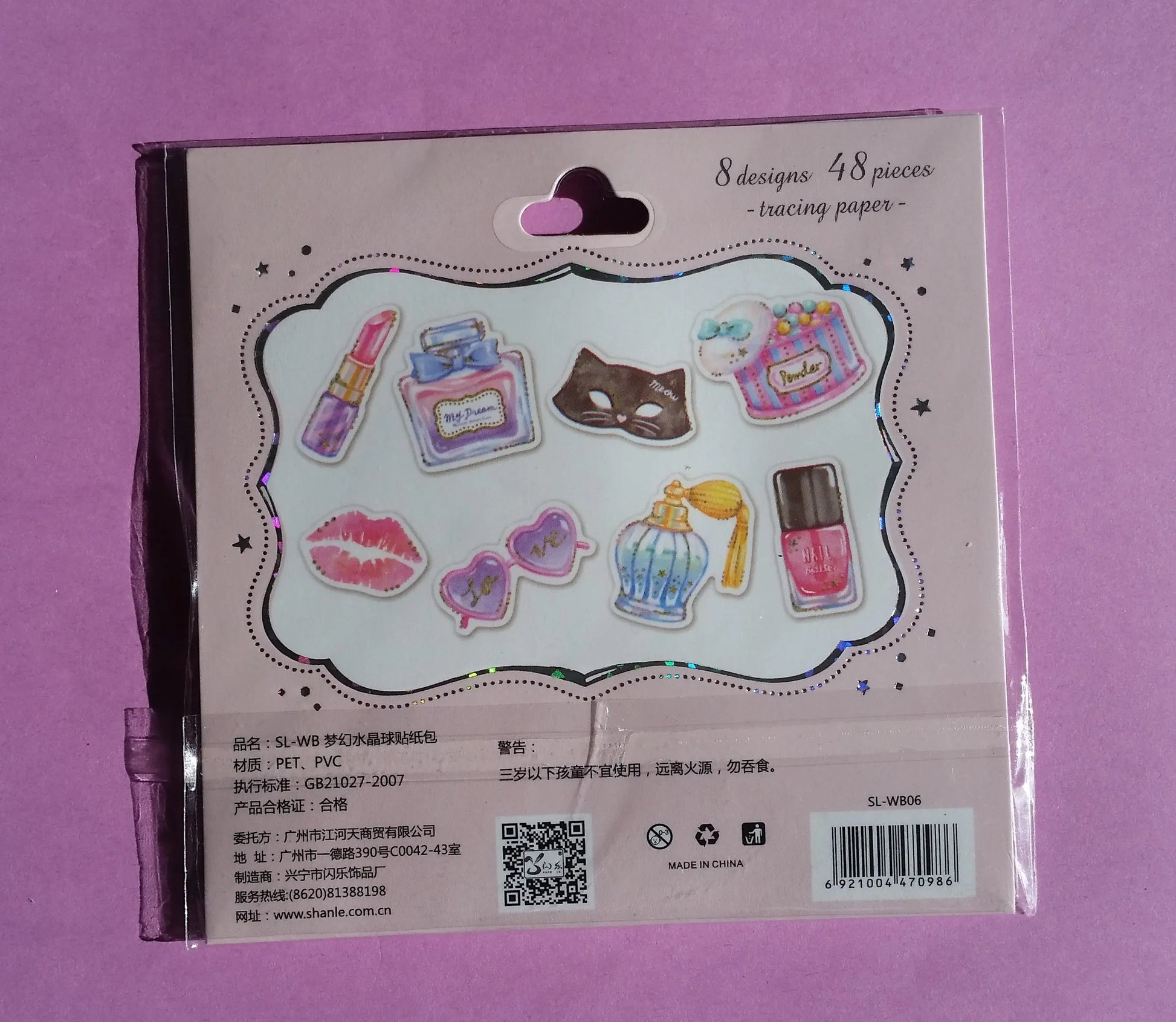 Make up  Sticker Flakes - 48 pieces The Crafts and Glitter Shop