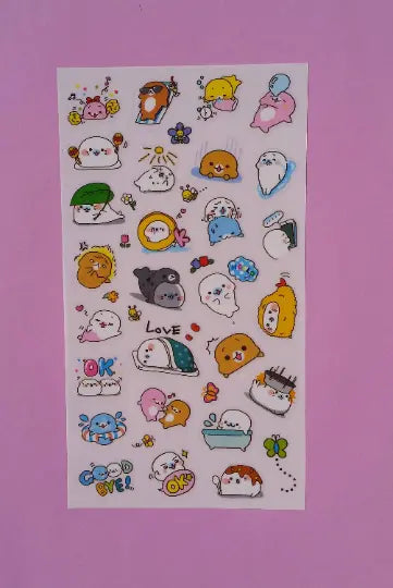 Mamegoma Stickers - 6 sheets The Crafts and Glitter Shop