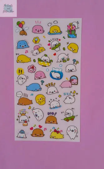 Mamegoma Stickers - 6 sheets The Crafts and Glitter Shop