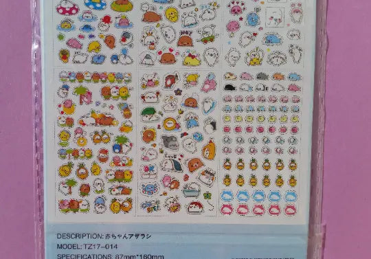Mamegoma Stickers - 6 sheets The Crafts and Glitter Shop