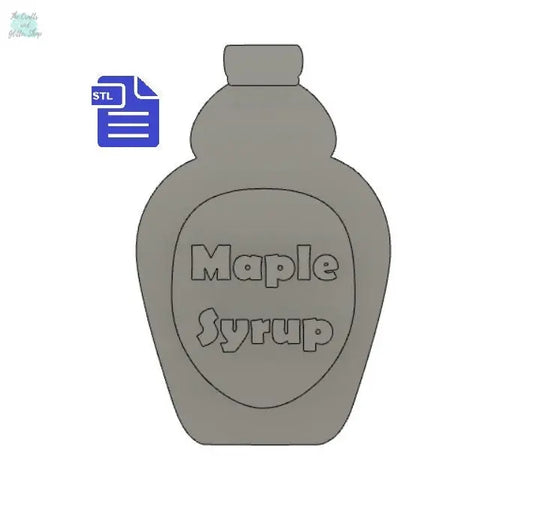 Maple Syrup Bottle STL File - for 3D printing - FILE ONLY - The Crafts and Glitter Shop