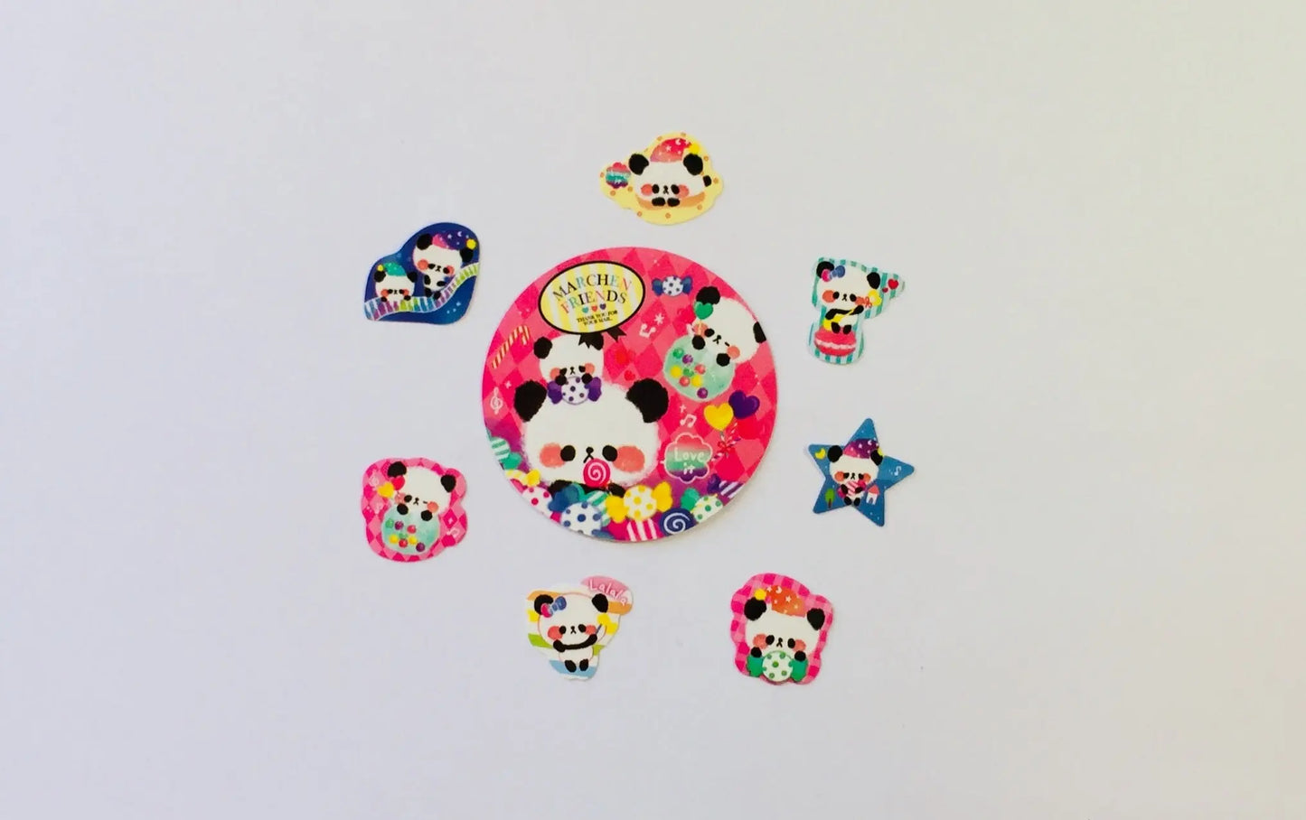 Marchen Friends Sticker Flakes - 50 pieces - Kawaii Panda Stickers The Crafts and Glitter Shop