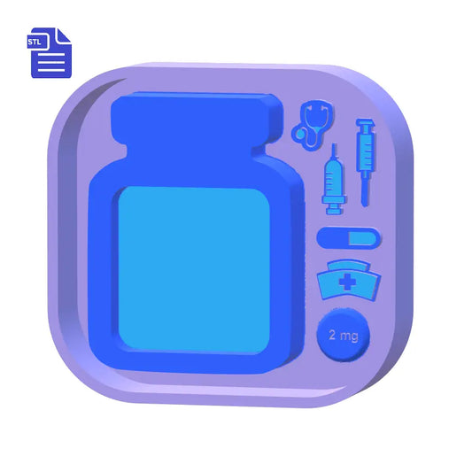 Medic Set Silicone Mold Housing STL File - for 3D printing - FILE ONLY - with tray to make your own silicone molds - The Crafts and Glitter Shop