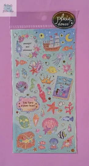Mermaid Stickers - 1 Sheet The Crafts and Glitter Shop