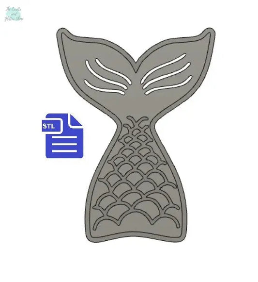 Mermaid Tail STL File - for 3D printing - FILE ONLY - deep design ideal to make molds for soap and bath bomb making - The Crafts and Glitter Shop