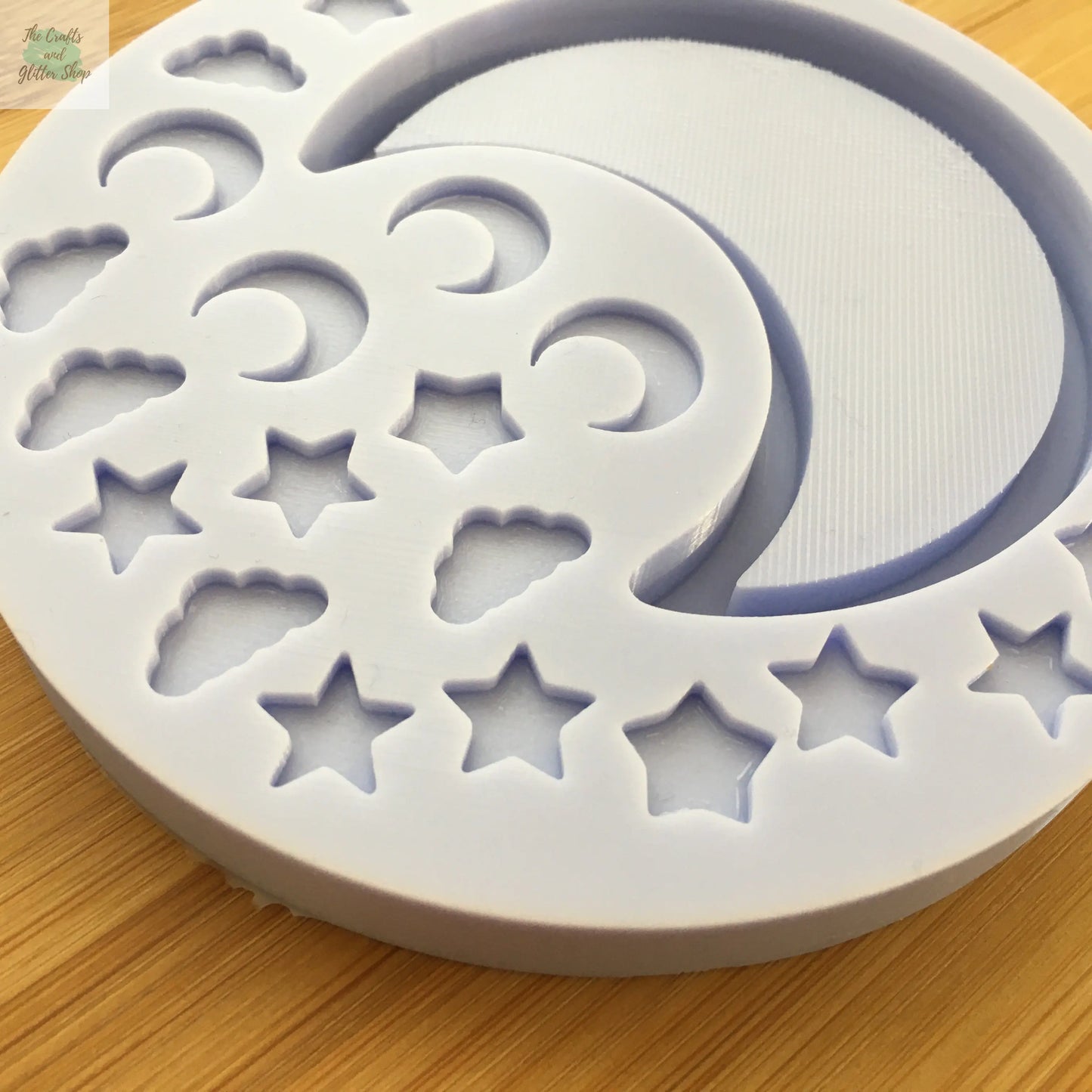 Moon Shaker with bits Silicone Mold - The Crafts and Glitter Shop