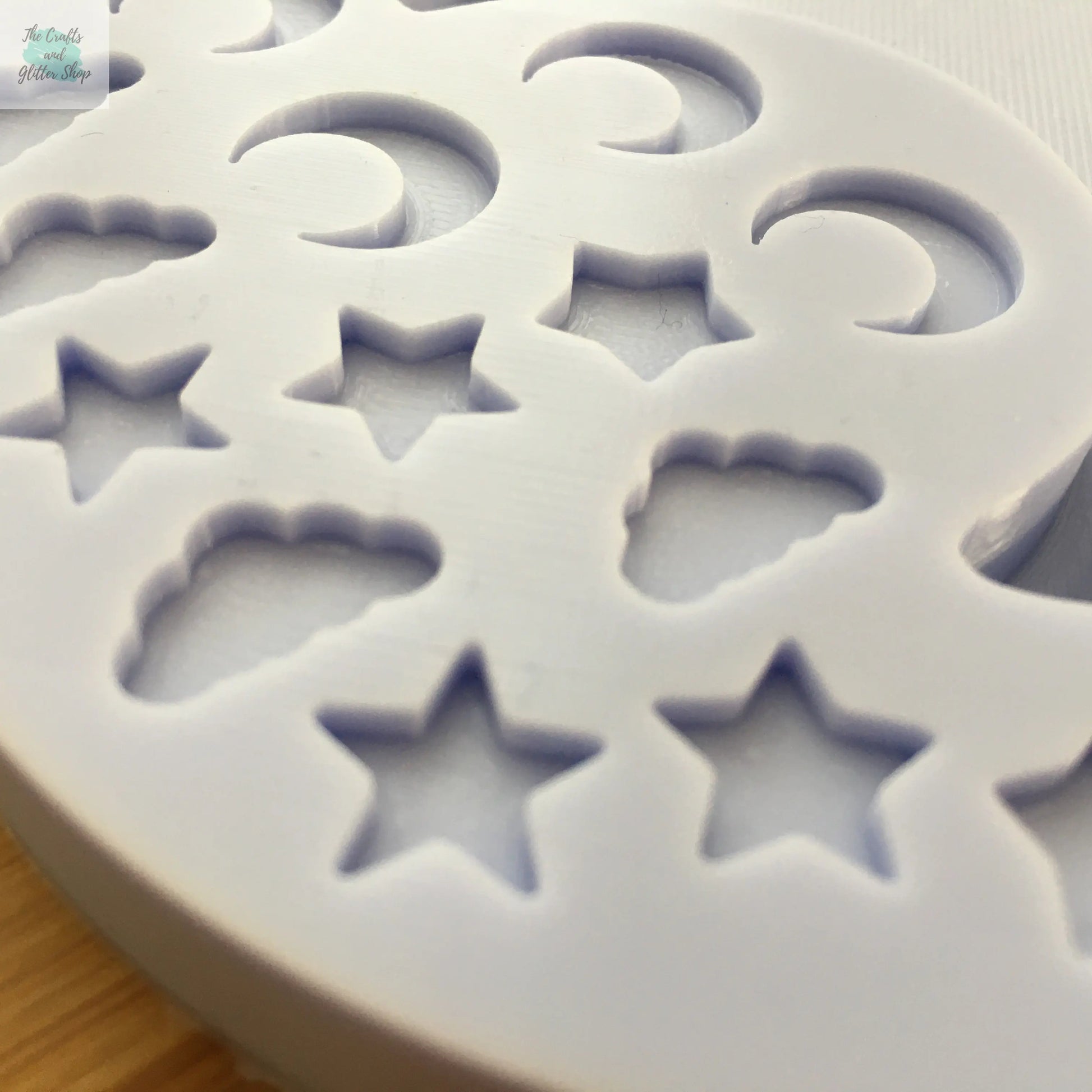 Moon Shaker with bits Silicone Mold - The Crafts and Glitter Shop