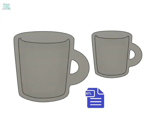 Mug Shaker STL File - for 3D printing - FILE ONLY - The Crafts and Glitter Shop