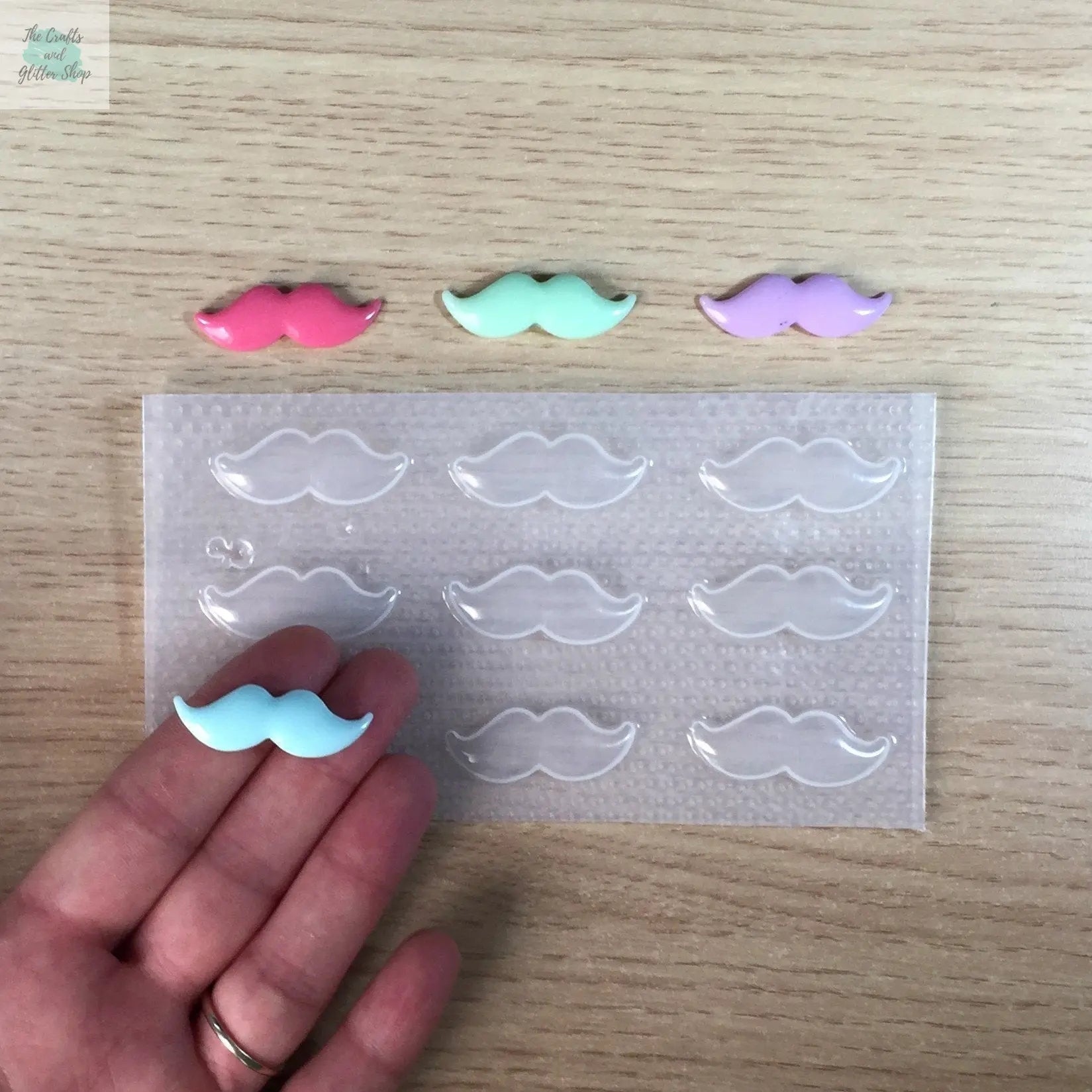 Mustache Plastic Mold The Crafts and Glitter Shop