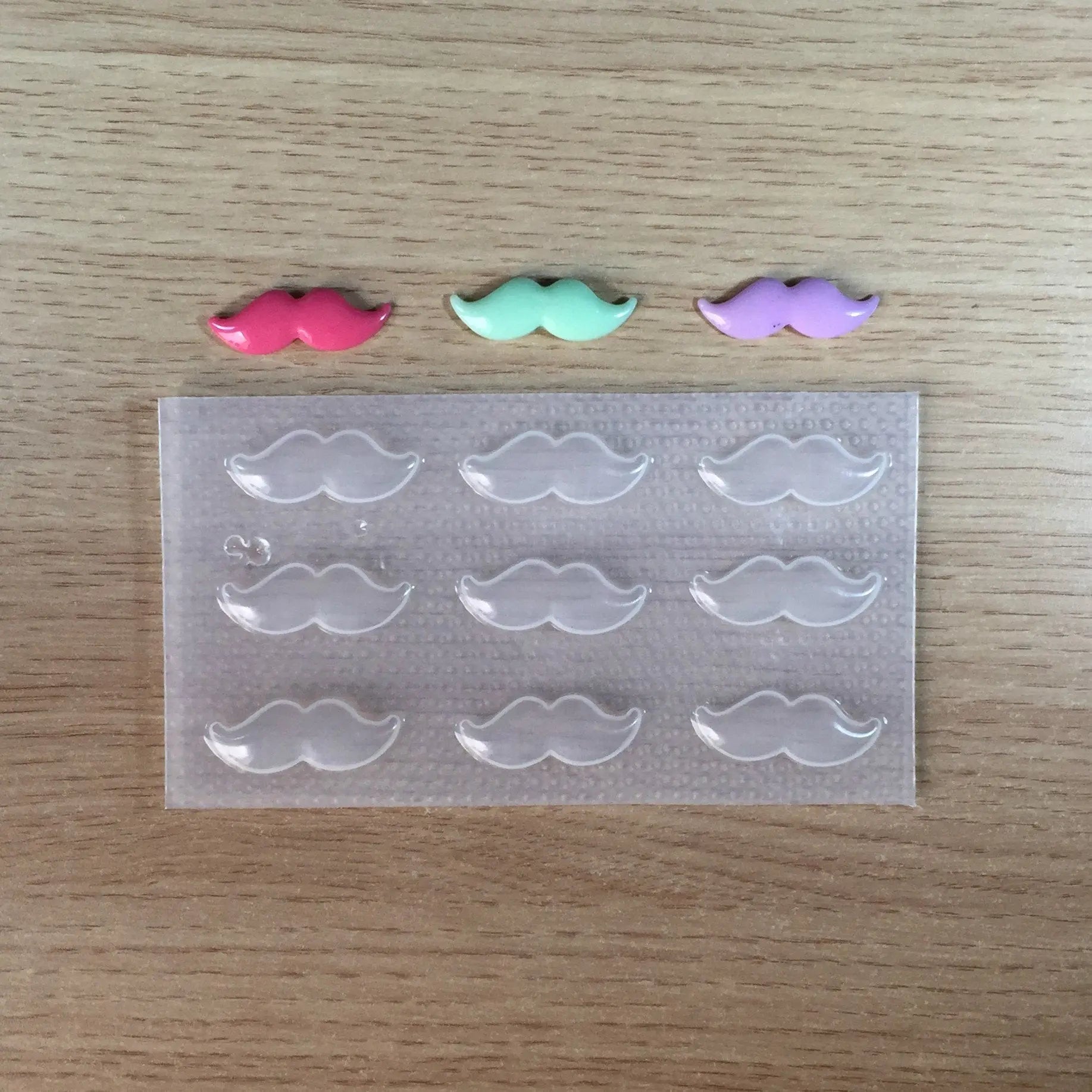 Mustache Plastic Mold The Crafts and Glitter Shop