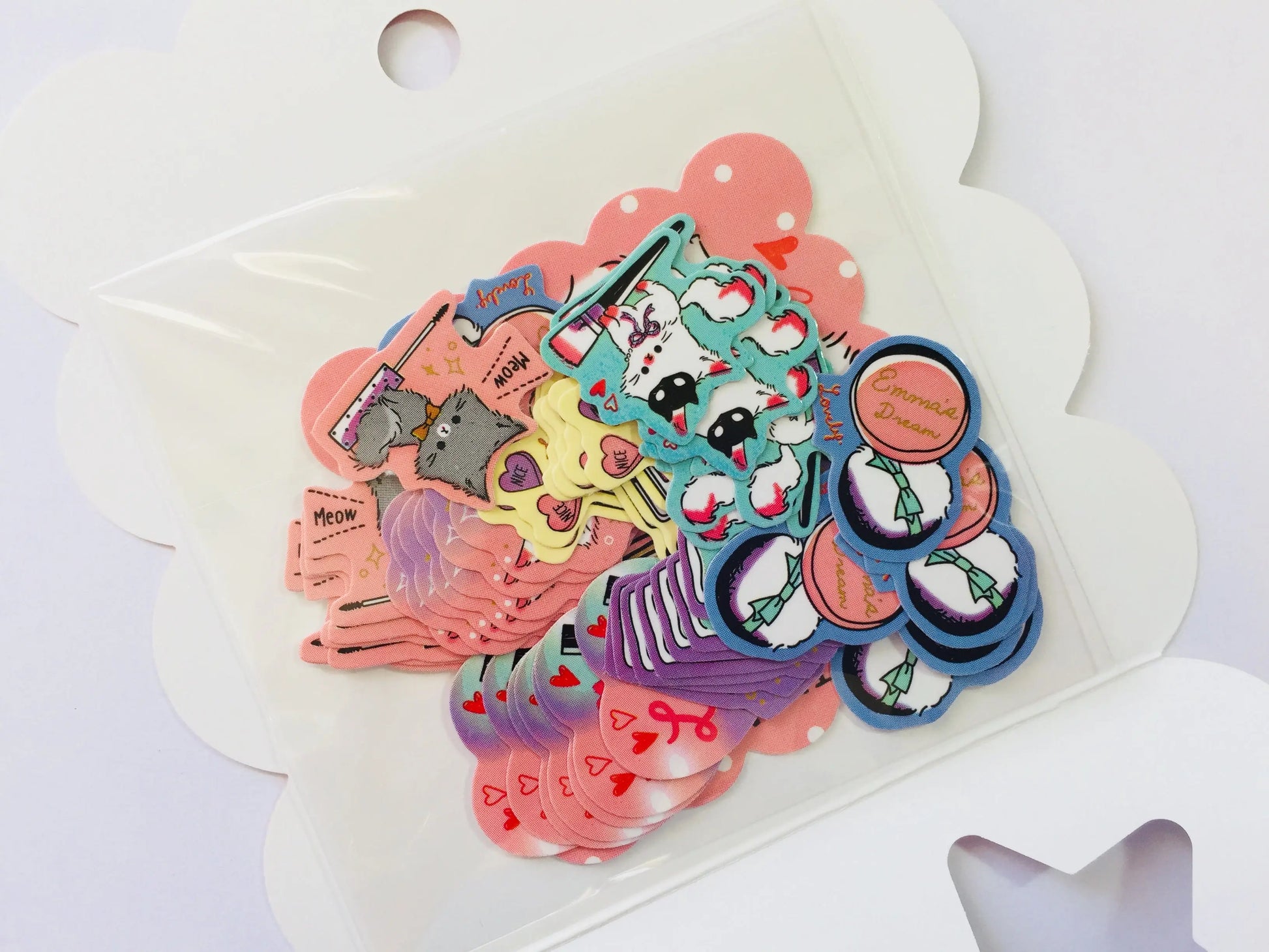 My Little Meow Sticker Flakes - 50 pieces - Kawaii Stickers - Loose stickers The Crafts and Glitter Shop