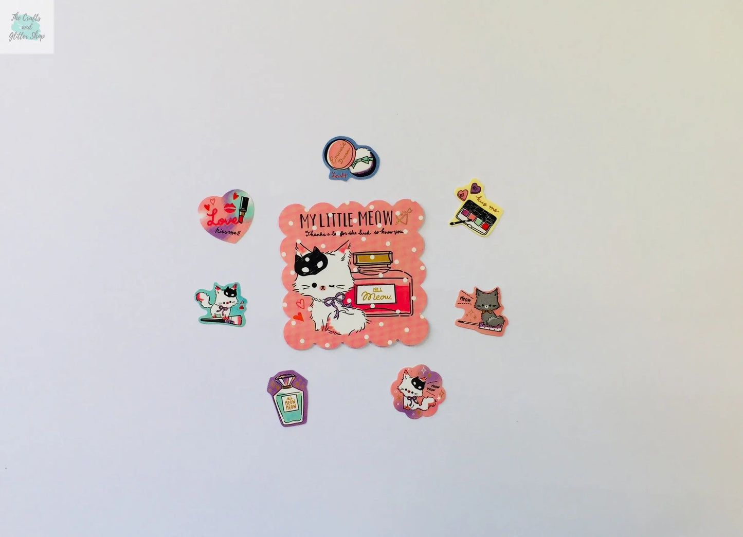My Little Meow Sticker Flakes - 50 pieces - Kawaii Stickers - Loose stickers The Crafts and Glitter Shop