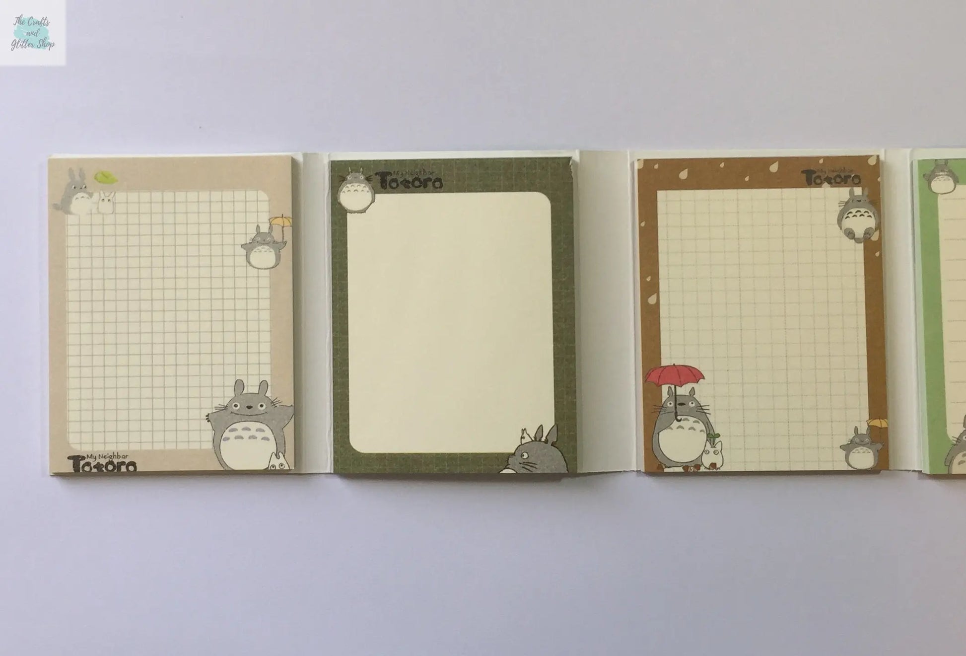 My Neighbor Totoro Sticky Notes Booklet - choose from 4 designs The Crafts and Glitter Shop