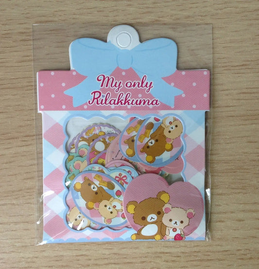 My Only Rilakkuma Sticker Flakes - 60 pieces - Kawaii Stickers The Crafts and Glitter Shop
