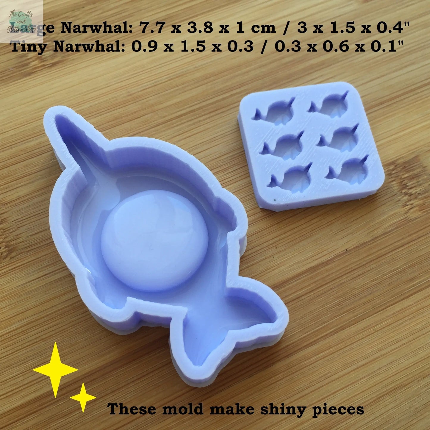 Narwhal Silicone Mold The Crafts and Glitter Shop