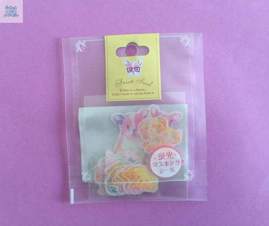 Neon Dogs Sticker Flakes