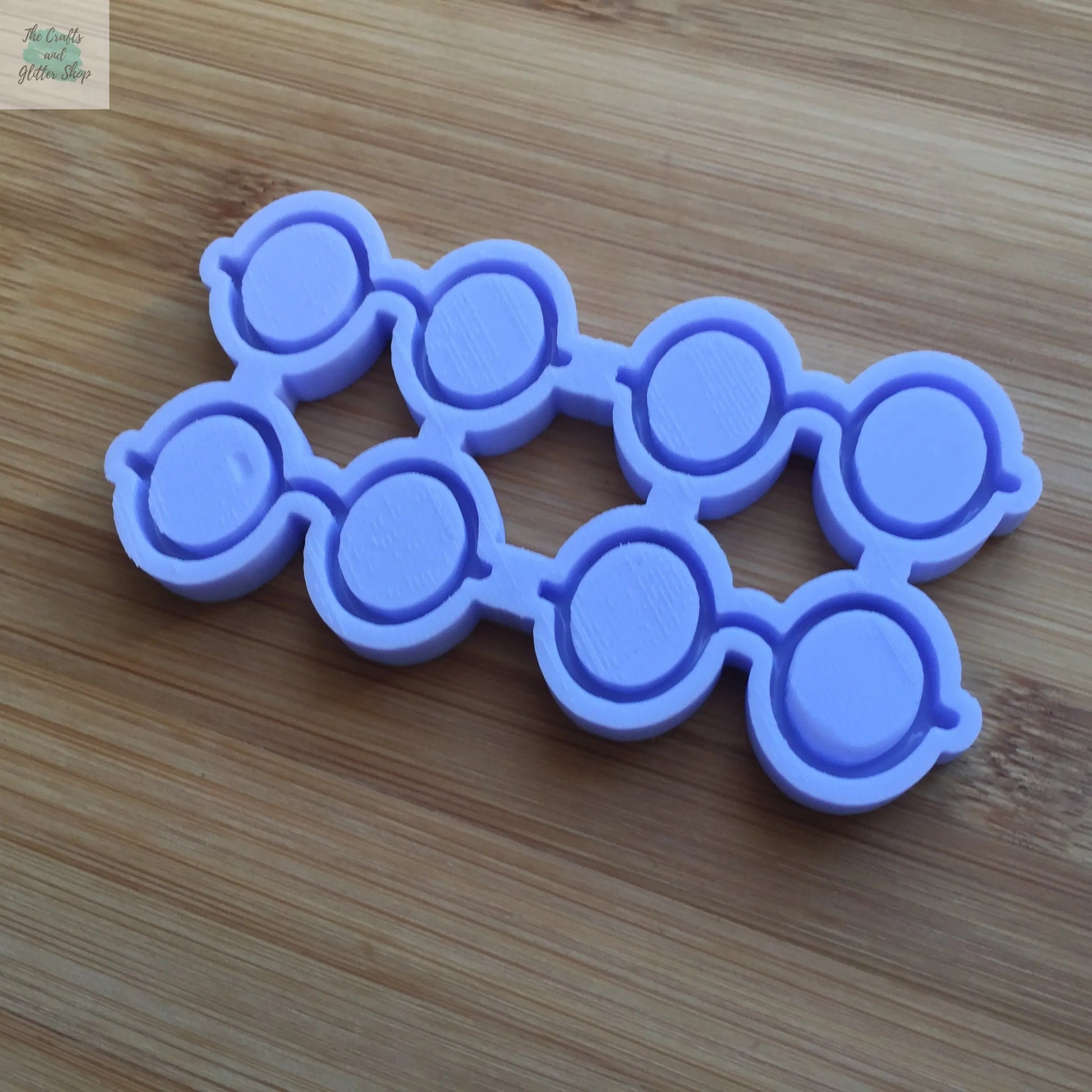 Nerdy Glasses Outline Silicone Mold The Crafts and Glitter Shop