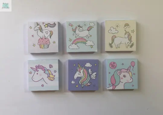 Pastel Unicorn Memo Pad Paper 75 Sheets - Stationery Supplies The Crafts and Glitter Shop