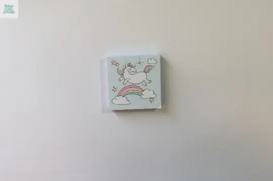 Pastel Unicorn Memo Pad Paper 75 Sheets - Stationery Supplies The Crafts and Glitter Shop