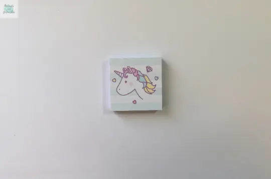 Pastel Unicorn Memo Pad Paper 75 Sheets - Stationery Supplies The Crafts and Glitter Shop